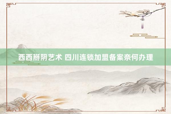 西西掰阴艺术 四川连锁加盟备案奈何办理