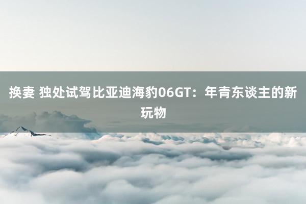 换妻 独处试驾比亚迪海豹06GT：年青东谈主的新玩物